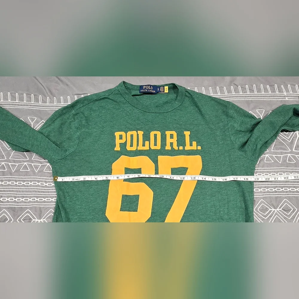 Polo Ralph Lauren Custom Slim Fit Jersey Graphic Longsleeve Size Small - Picture 4 of 5